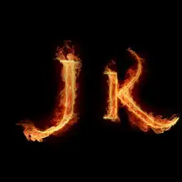 高手帮帮忙帮我p个字母头像好么jk这两个字母背景是要黑色的字母的颜色要火焰的也可以是结冰的颜