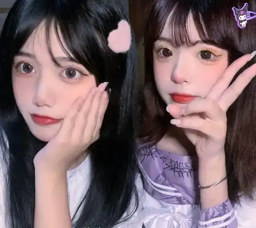 蓝色系闺蜜头像ins风朱