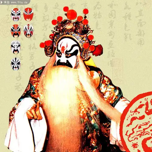 戏曲人物脸谱京剧人物图片