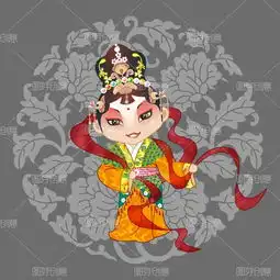 卡通戏剧人物图案设计图案原创艺术风ai图片素材下载图芽创意