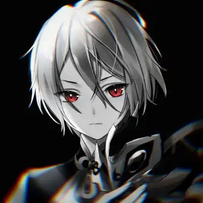 黑白动漫头像红眼睛男红瞳异瞳酷帅图片