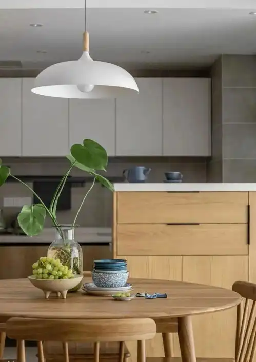 118㎡治愈系原木风格新房装修,入户玄关好看实用