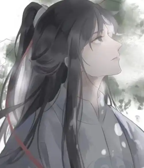 动漫男头像蓝色系古风