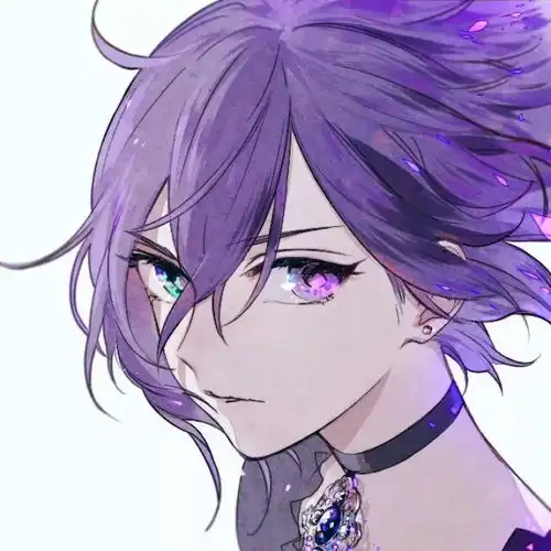 超温油紫色系女生头像白昼解不开的结,黑夜慢慢耗