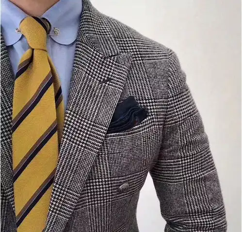 男士西装和领带方巾的搭配窍门