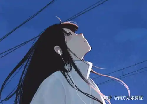 头像动漫蓝色系手机壁纸