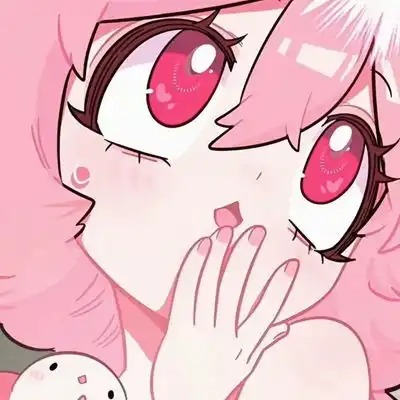 女生粉色卡通系头像粉色