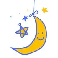 简约月亮头像卡通可爱简约小月亮头像微信头像图片大全