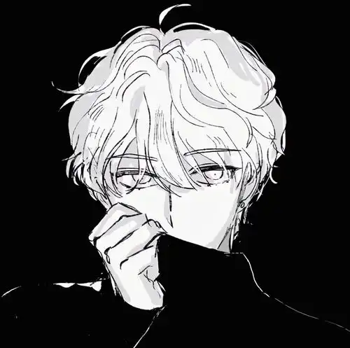 男头像黑色系高冷清晰动