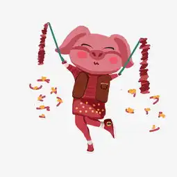 红色系新年金猪如鱼得猪图片素材其他格式下载动漫人物大全