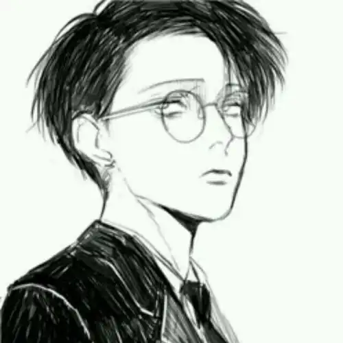 求类似这张的动漫黑白男头