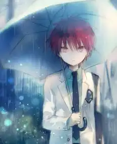 蓝色系情侣头像男图层