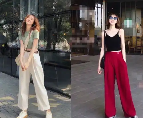 16套韩系风穿搭,阔腿裤和半身裙的巧妙搭配,很潮很实用