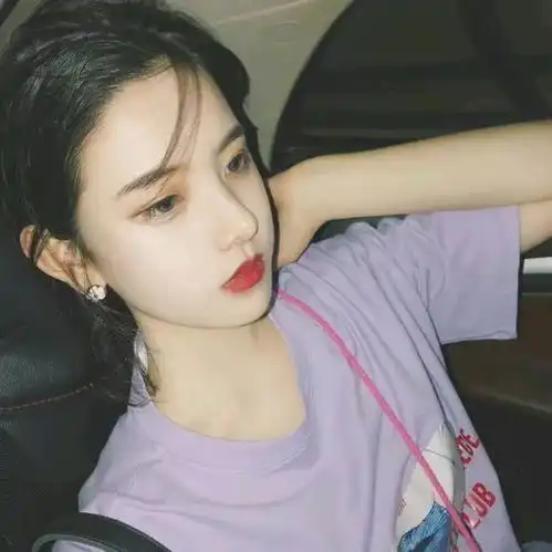 紫色系女生可爱头像情侣
