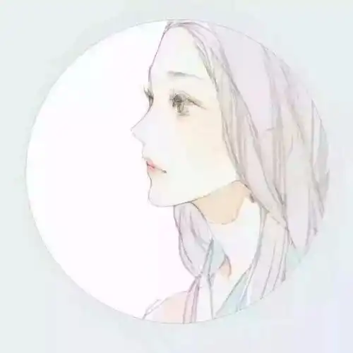 动漫头像白色系女生古风