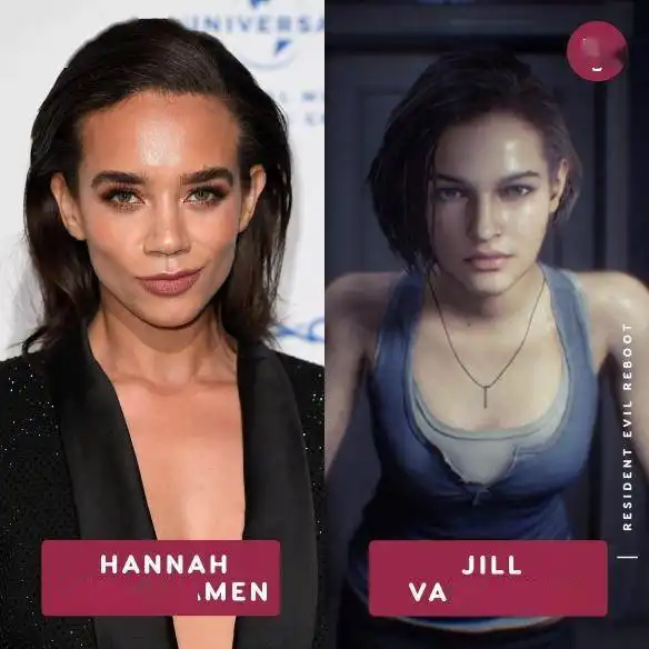 生化危机全新电影主要演员与游戏角色形象对比