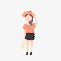 夏季暖色系q版夏装超可爱女生卡通人物图片素材其他格式下载动漫人物大全