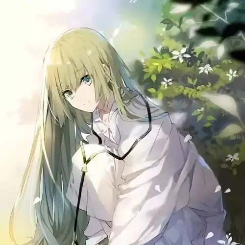 绿系女生动漫人物图片头