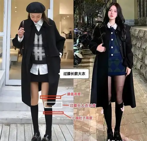 黑色系闺蜜头像女生风衣