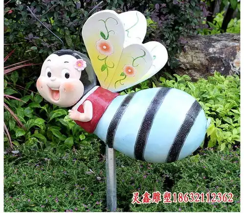 珠海小蜜蜂玻璃钢雕塑银川树脂雕塑蜜蜂厂家