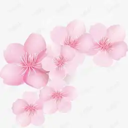 手绘清新粉色花朵矢量素材图片免费下载高清psd千库网图片编号10537493
