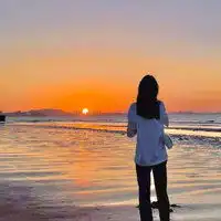 烟台能看海上日落的地...纪念啊的此刻十六番
