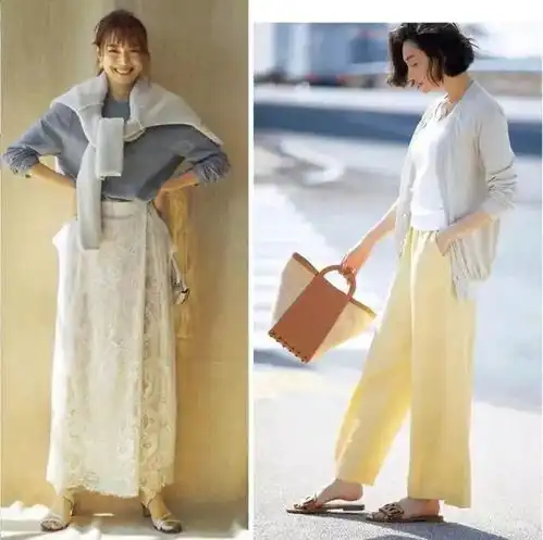 夏天别总穿黑白灰,治愈系浅色搭配示范,温柔显白,太有气质