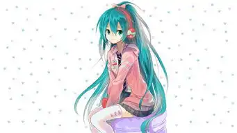 二次元女生图片蓝瞳单马尾