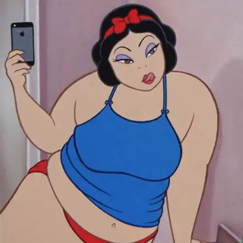 白雪公主婚后吃多了美国垃圾食品