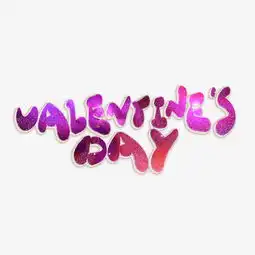 情人节紫色卡通艺术字图片素材其他格式下载其他大全