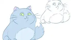 猫系少女简笔画古风头像