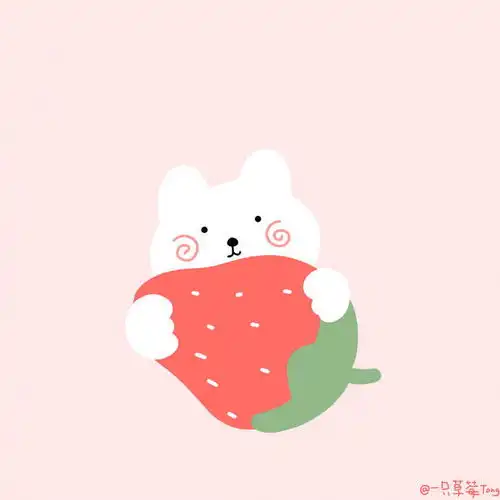 超可爱的萌系头像cr.一只草莓tong