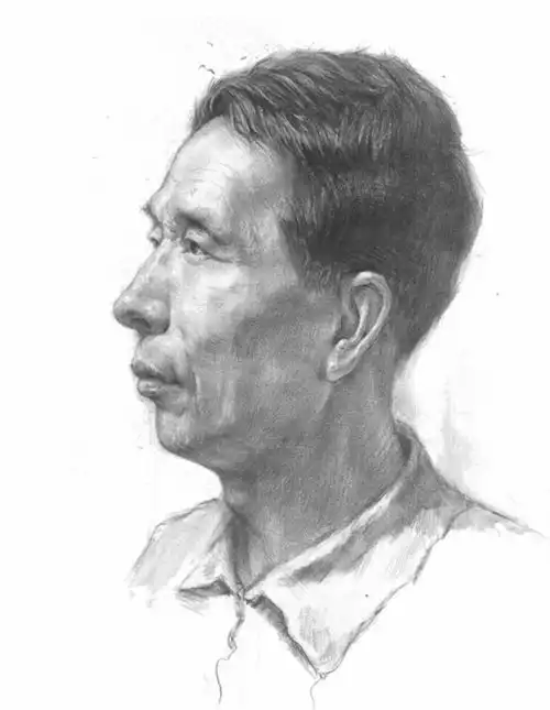 绘画抑郁系图片人物素描
