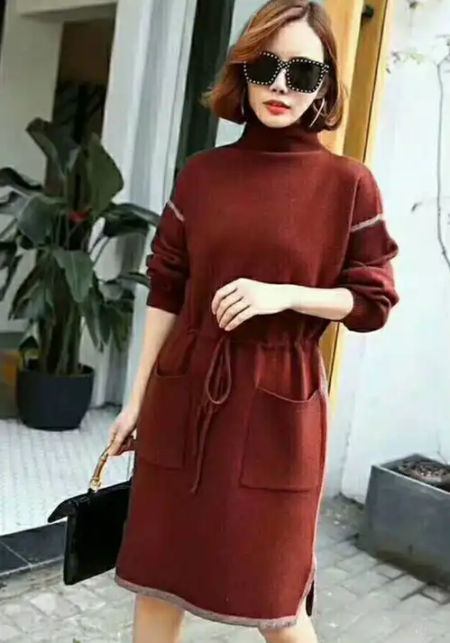 永远时髦的中高领,气质女神必备