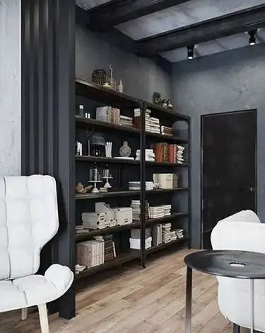 暗色禁欲系魅力优雅沉静男士公寓