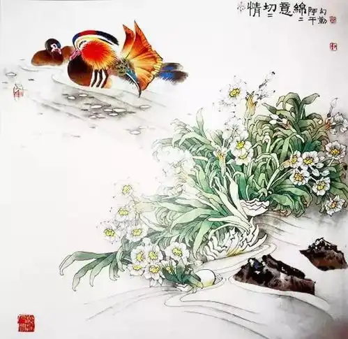 名家笔下的鸳鸯