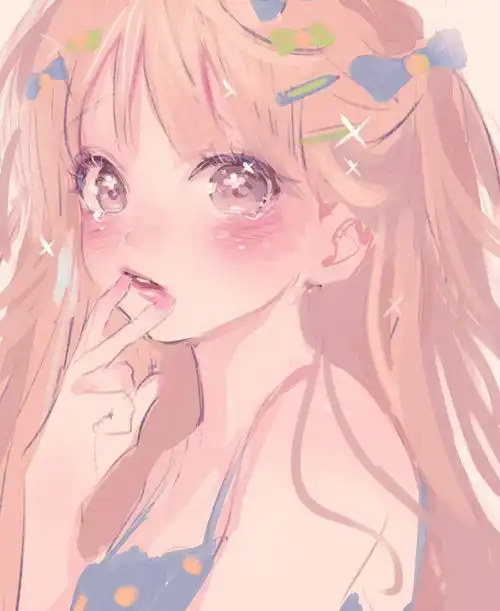 二次元少女可爱粉红系少