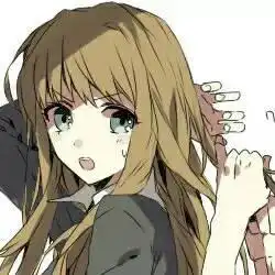 动漫女头绿色系模糊qq情