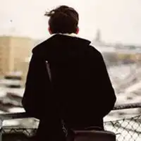 黑系头像男后背头像