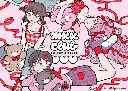 甜美复古风少女插画maxxie