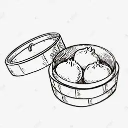 食物黑白线描线稿6素材图片免费下载千库网