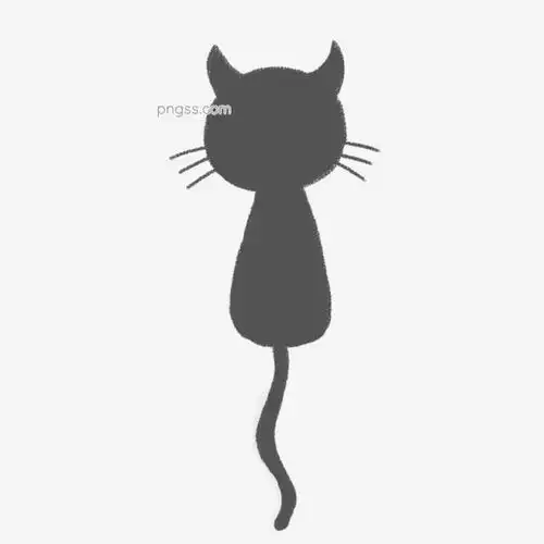 卡通简约黑色猫咪原创元素图片大小2000x2000px图片尺寸199.49kb来自png搜索网pngss.com免费免扣png素材下载扁平黑色卡通猫咪元素设计原创元素装饰图案