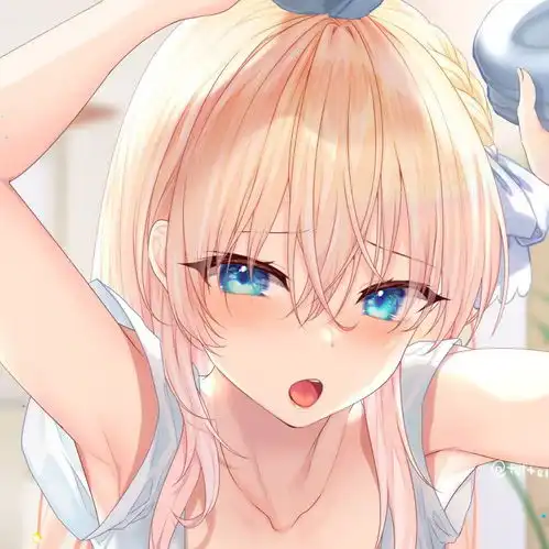 白色系温柔女头像动漫三