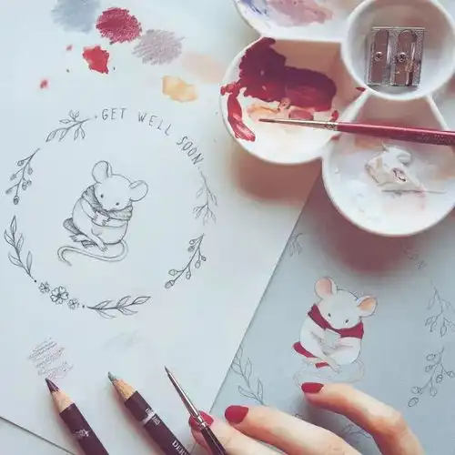 斯洛文尼亚插画师ninastajner毛茸茸的精灵们