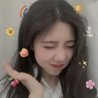 甜美头像真人女系动漫动