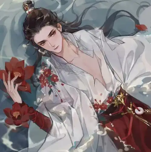 一眼心动的古风男头多情只有春庭月犹为离人照落花