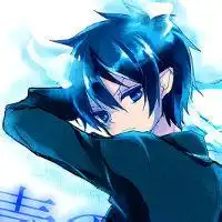 动漫头像冰蓝色微信头像图片大全