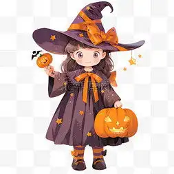 手绘卡通橙色衣服女孩图片手绘卡通橙色衣服女孩图片素材免费下载千库网