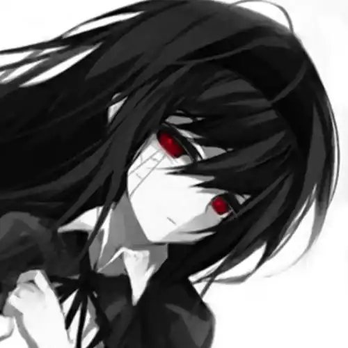 黑色系地狱动漫头像女头