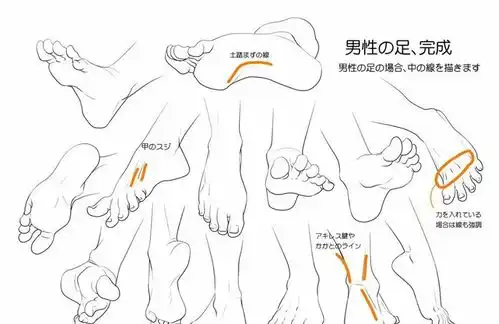 漫画动态脚部怎么画画完你可能成为大佬人物足脚画法教程